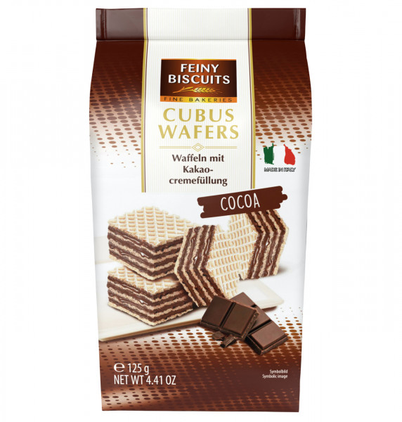 FEINY BISCUITS - Cubus Wafers Cocoa 125g