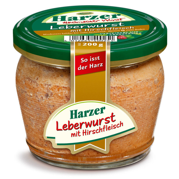 HARZER - Leberwurst mit Hirschfleisch 200g