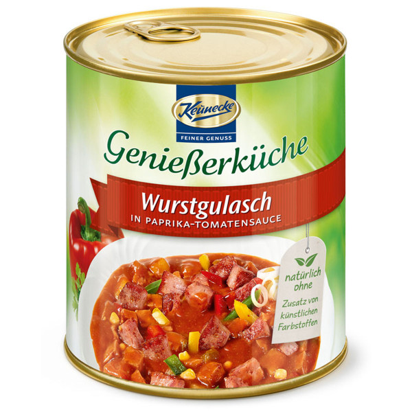 KEUNECKE - Wurstgulasch in Paprika Tomatensauce 800g
