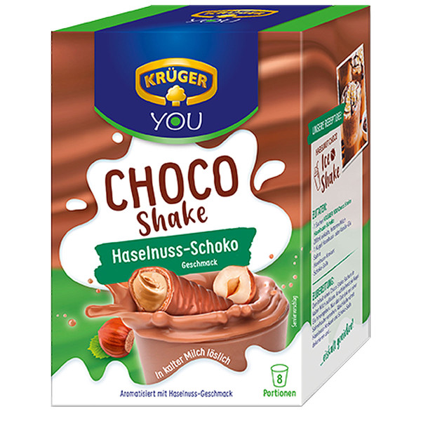 KRÜGER YOU Choco Shake Haselnuss-Schoko Geschmack 144g