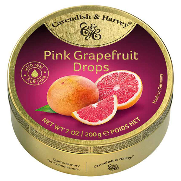 CAVENDISH & HARVEY Pink Grapefruit Drops 200g