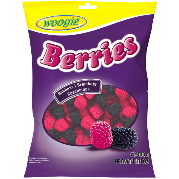 WOOGIE - Berries Himbeer & Brombeergeschmack 400g