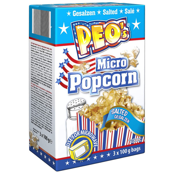 PEO´s - Micro Popcorn gesalzen 3x100g