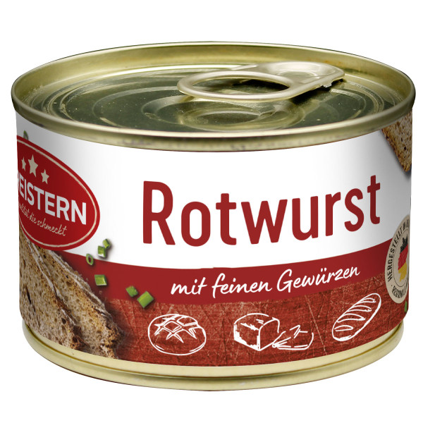 DREISTERN Rotwurst mit feinen Gewürzen 160g