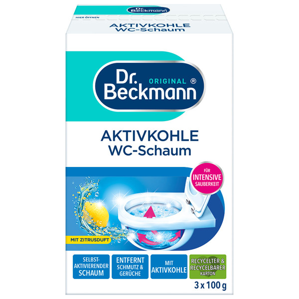 DR.BECKMANN Aktivkohle WC Schaum 300g