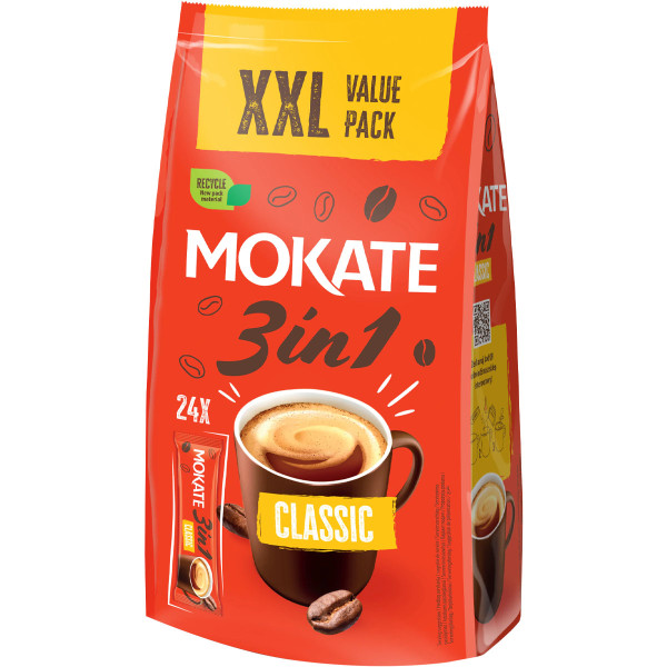 MOKATE Kaffeepulver Classic XXL 3in1 408g