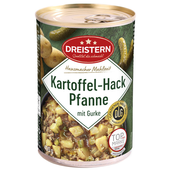 DREISTERN Kartoffel-Hack Pfanne mit Gurke 400g